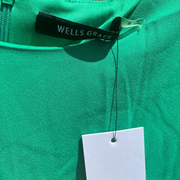 Wells Grace Alley Shift Dress Vibrant Green Business Office Professional Wear - Picture 9 of 10